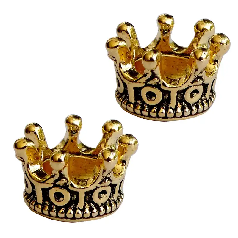 مهره دستبند مدل تاج کد MO 945 مجموعه 2 عددی