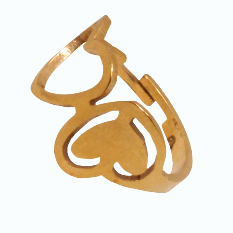 انگشتر زنانه طرح قلب کد RKH_915