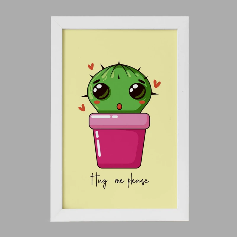 تابلو خندالو مدل کاکتوس کد 25481