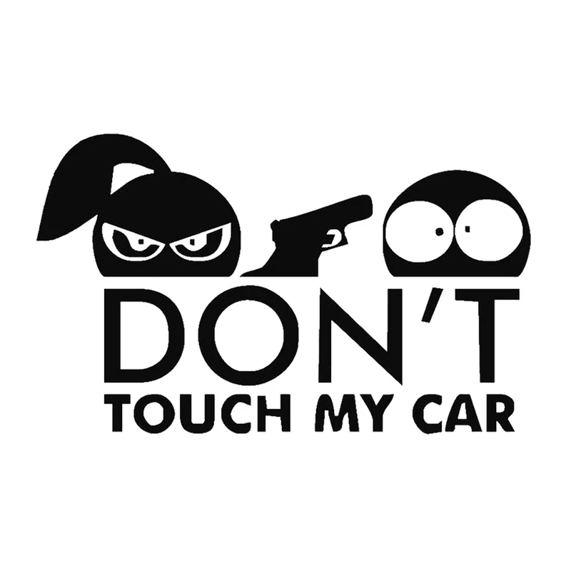 برچسب بدنه خودرو شیپرس طرح DONT TOUCH کد Sd007 M