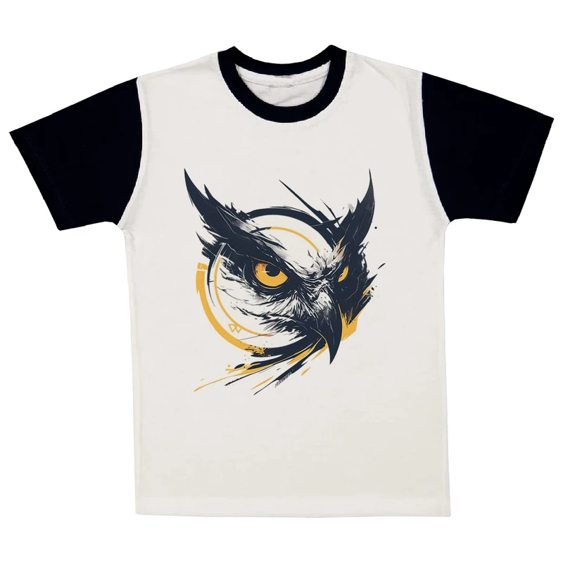 تی شرت آستین کوتاه پسرانه مدل جغد A170 