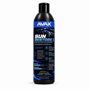 پولیش ترمیم رنگ و افتاب سوختگی بدنه خودرو اواکس مدل Sun-restore حجم 250 میلی‌لیتر
