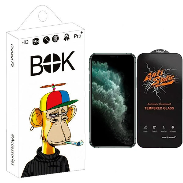 محافظ صفحه نمایش بوک مدل Antistatic Guard مناسب برای گوشی موبایل اپل iphone XS Max / 11 Pro Max