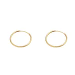 گوشواره طلا  18 عیار زنانه ماوی گالری مدل دایره حلقه ای کد 01