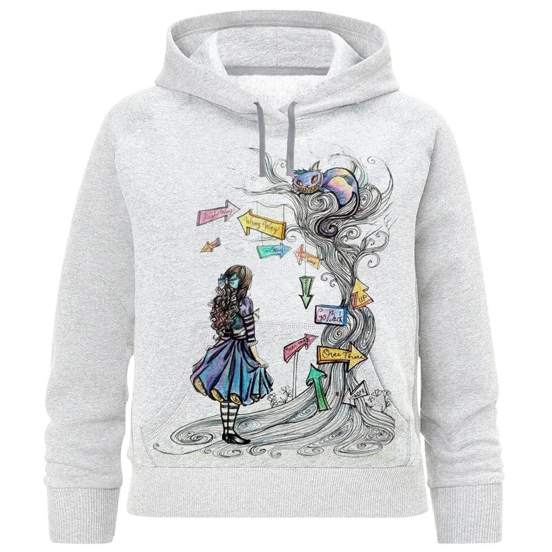 هودی دخترانه مدل دخترک و درخت A218