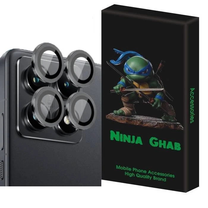 محافظ لنز دوربین نینجا قاب مدل رینگی مناسب برای گوشی موبایل شیائومی Poco X6 Pro