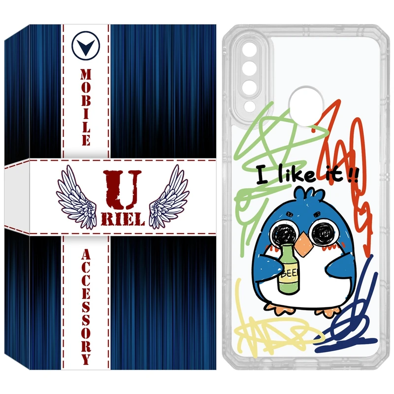 کاور یوریل مدل Clear کد 23 طرح جوجه نقاش مناسب برای گوشی موبایل سامسونگ Galaxy A20s
