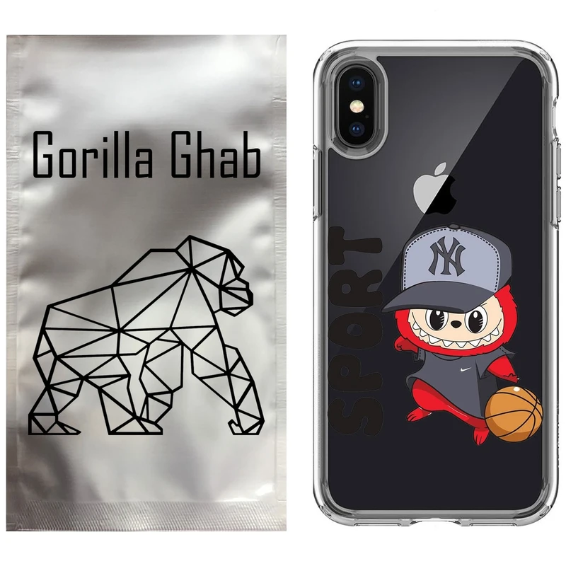 کاور گوریلا قاب مدل CLG کد 148 طرح لبوبو مناسب برای گوشی موبایل اپل iPhone X / XS