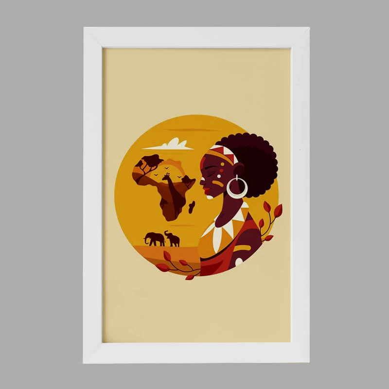 تابلو خندالو مدل آفریقا Africa کد 29827