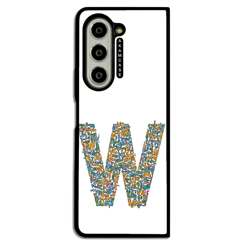 کاور آکام مدل AMC-WSGZFOLD5-ALPHADOODLEBET-23 مناسب برای گوشی موبایل سامسونگ Galaxy Z Fold 5