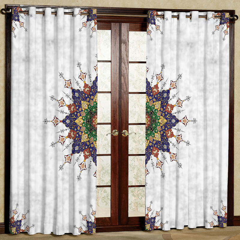 پرده مدل مخمل پانچی کد 1919T2 سایز 200x140 سانتی متر