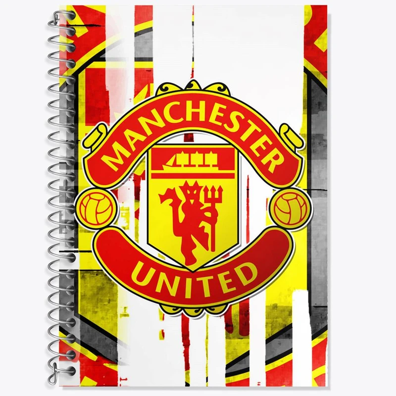 دفتر زبان 50 برگ خندالو مدل سه خط طرح باشگاه منچستر یونایتد کد 26508