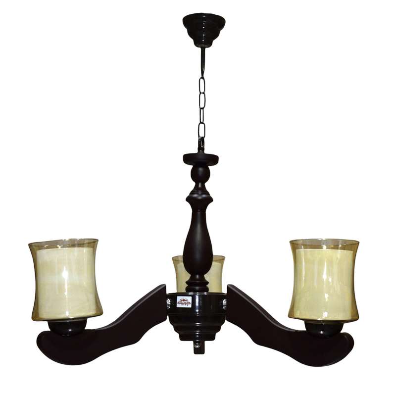 لوستر چوبینه 3 شعله کد C119/3