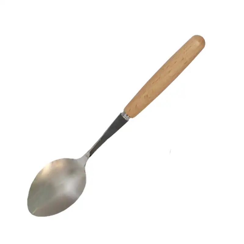 قاشق چای خوری طرح چوبی بسته 6 عددی