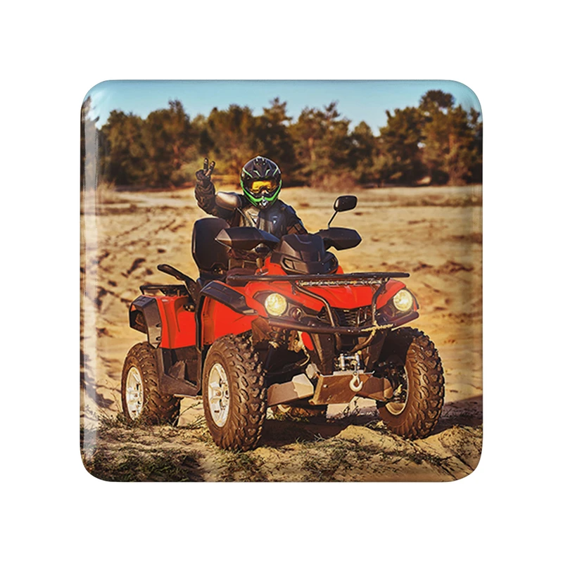 مگنت خندالو طرح موتور چهار چرخ مدل مربعی کد 37106