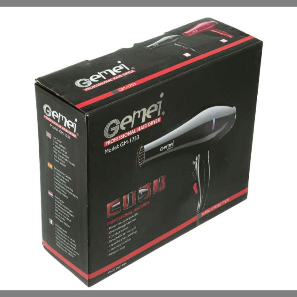 سشوار حرفه ای جیمی مدل GM-1753 کد 1753 -  - 11