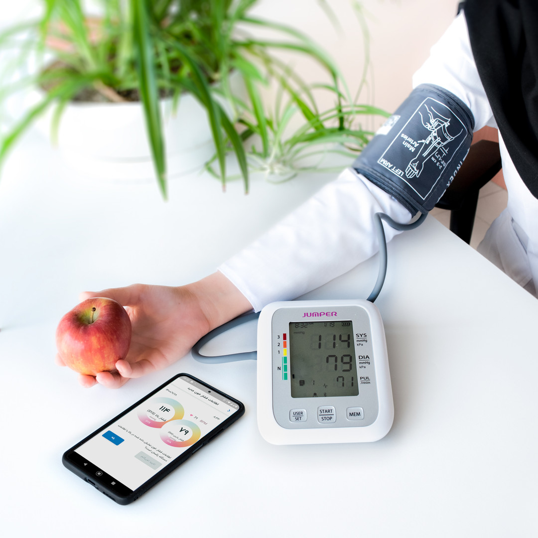 فشارسنج دیجیتال جامپر مدل JPD-HA120 به همراه کارت اشتراک 6 ماهه پایش سلامت آنلاین