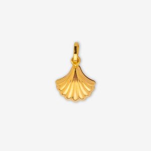 آویز گردنبند طلا 18 عیار زنانه طلای صداقت طرح صدف کد PE-SA1