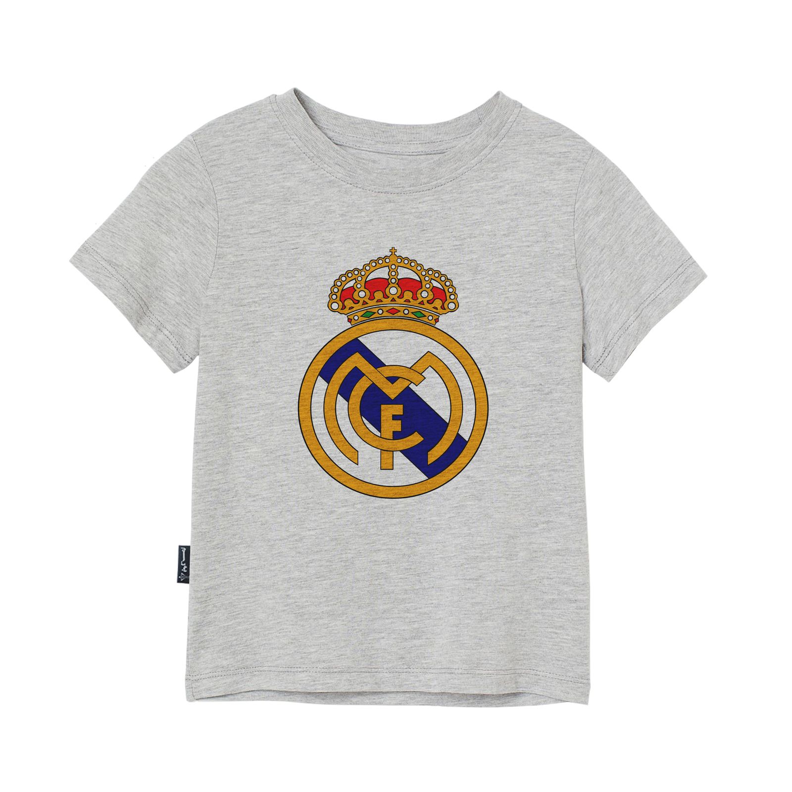 تی شرت آستین کوتاه دخترانه به رسم مدل رئال مادرید کد 110019 -  - 1
