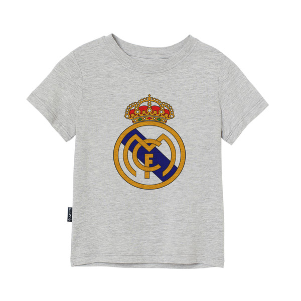 تی شرت آستین کوتاه دخترانه به رسم مدل رئال مادرید کد 110019