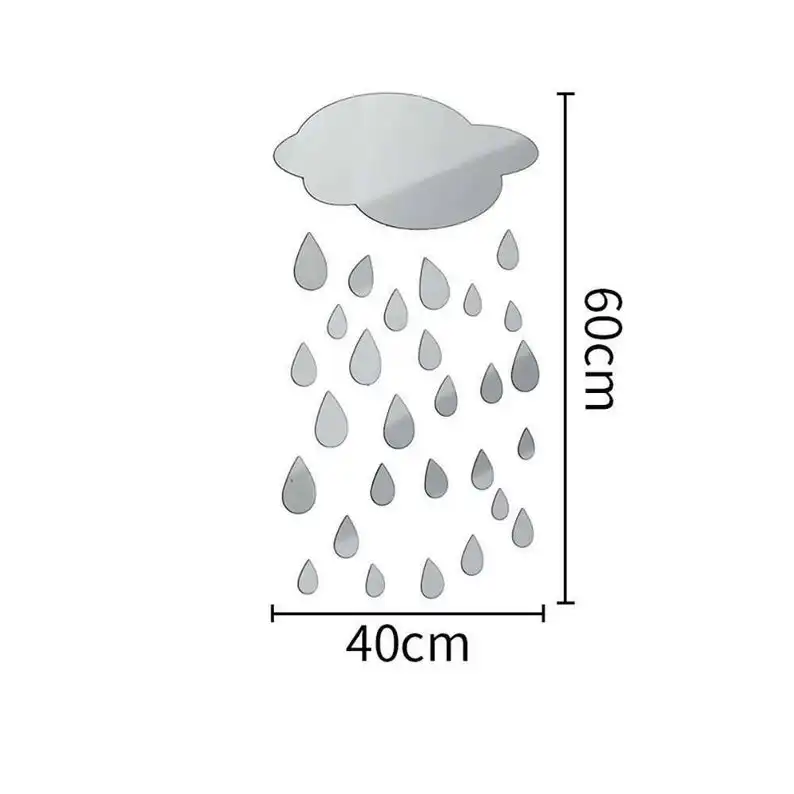 آینه دکوری مدل ابر و باران