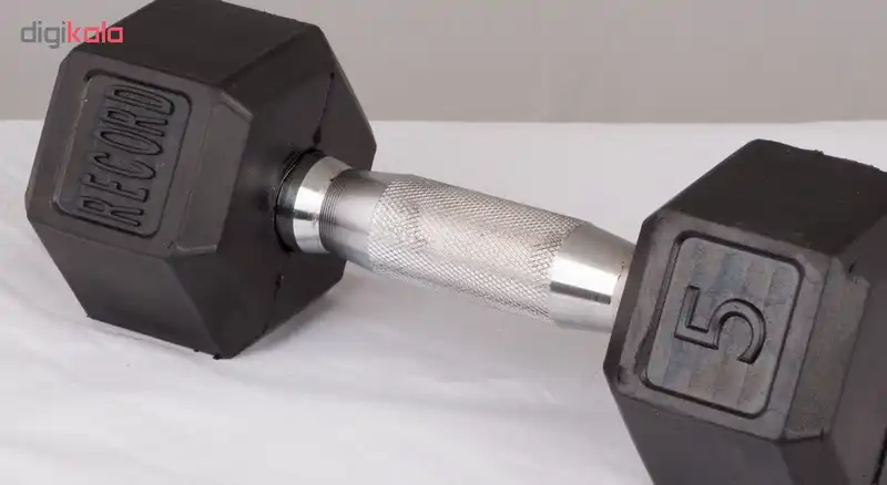 دمبل رکورد مدل N11 وزن 5 کیلوگرم بسته 2 عددی