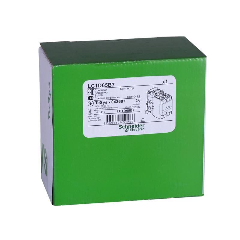 کنتاکتور 65 آمپر اشنایدرالکتریک مدل LC1D65B7