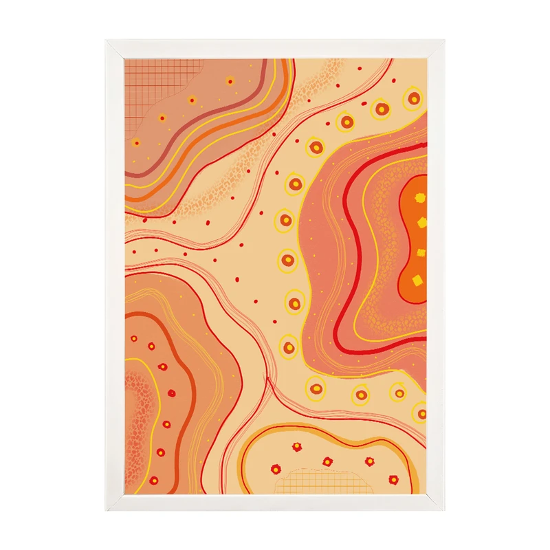 تابلو مدل دیواری طرح انتزاعی کد EA-1051