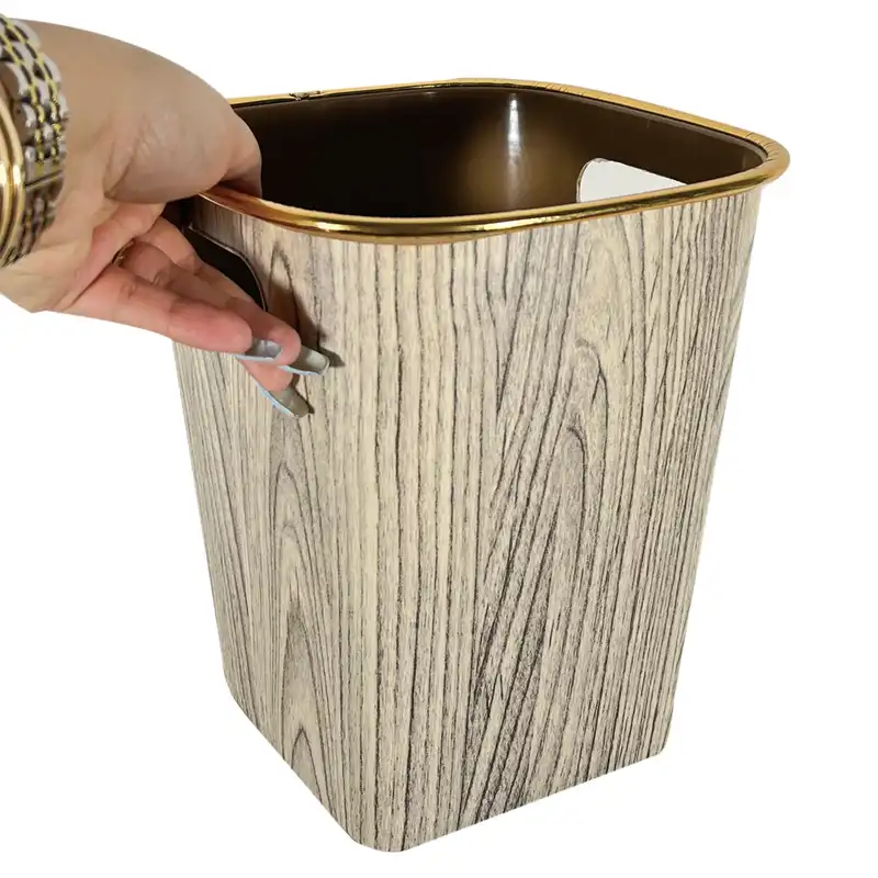 ست سطل و جای دستمال مدل ونوس طرح چوب