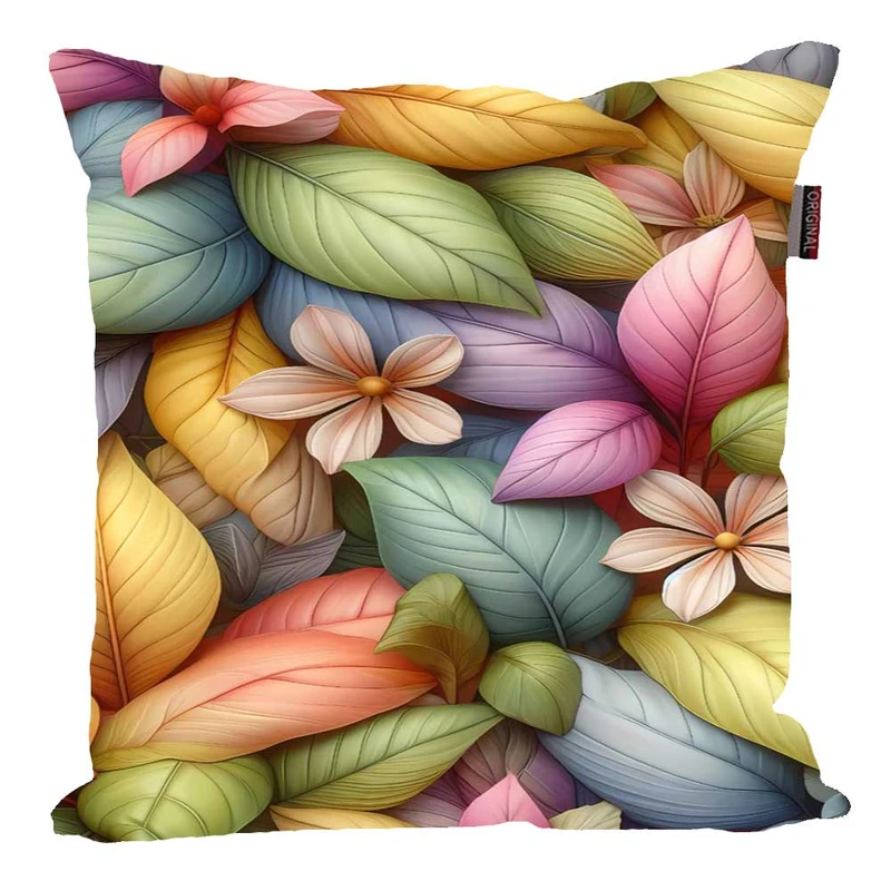 کوسن پاد آفرین مدل فانتزی طرح برگ و گل کد 01928