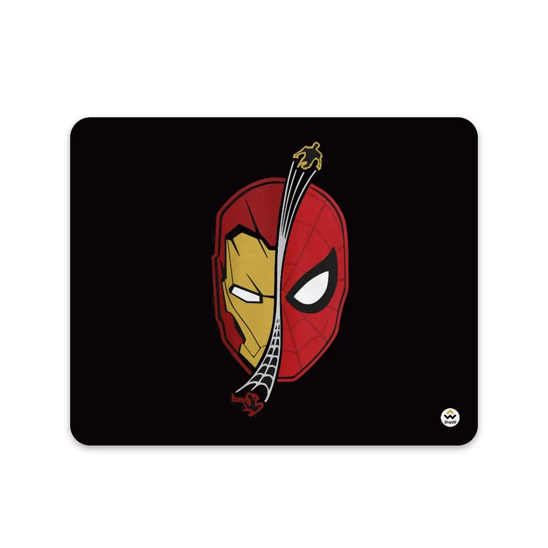 ماوس پد شادیت مدل Iron Man و Spider-Man کد472 سایز 24*19 سانتی متر