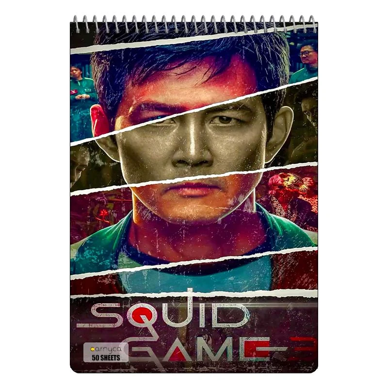 دفتر نقاشی 50 برگ سیمی کارنیکا طرح بازی مرکب Squid Game کد 93614