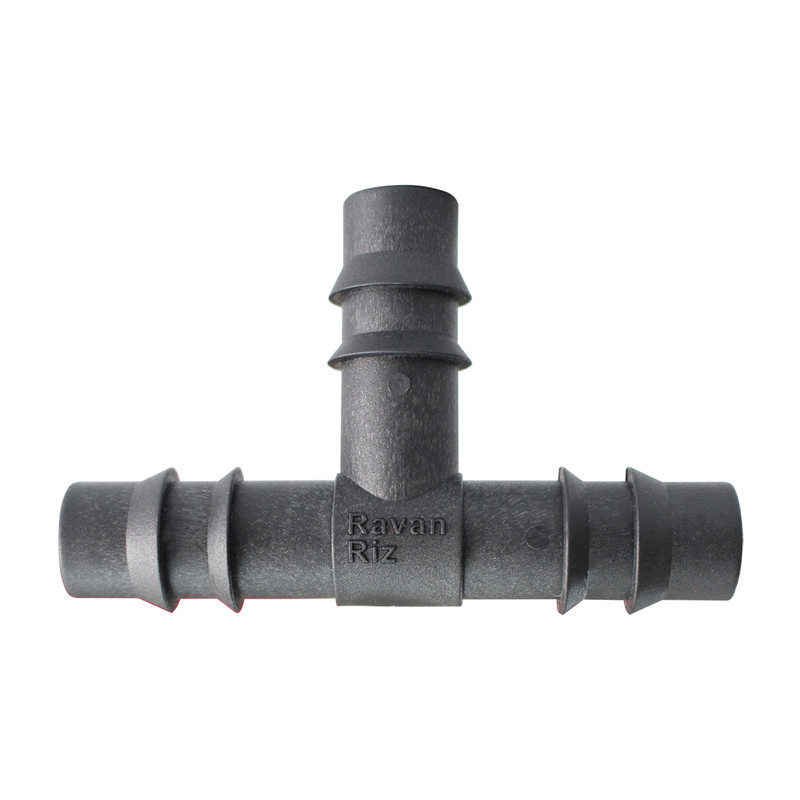 سه راهی آبیاری روان ریز مدل RR-Tee16mm بسته 10 عددی