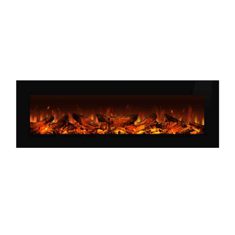 میز تلویزیون دیواری شومینه بیستون مدل 40×150