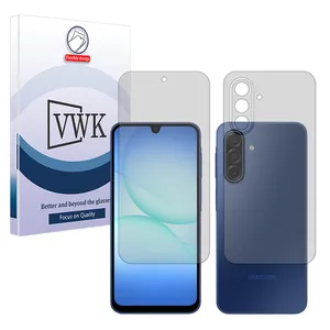 VWK Tough model transparent screen protector suitable for Samsung Galaxy A17 mobile phone along with the back protector