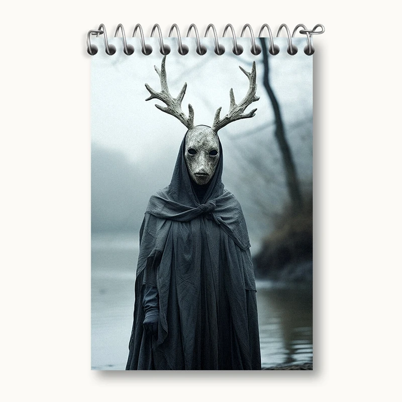 دفتر یادداشت 50 برگ خندالو مدل صورتک گوزن  کد F481