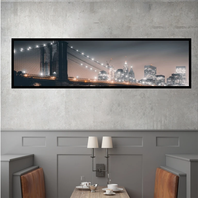 تابلو بکلیت طرح منظره شهری نیویورک مدل کشیده B-7419