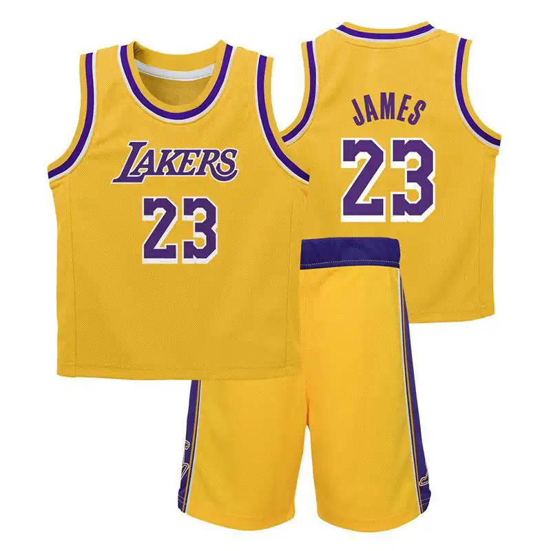 ست تاپ و شلوارک ورزشی مردانه مدل لیکرز 2021 Y