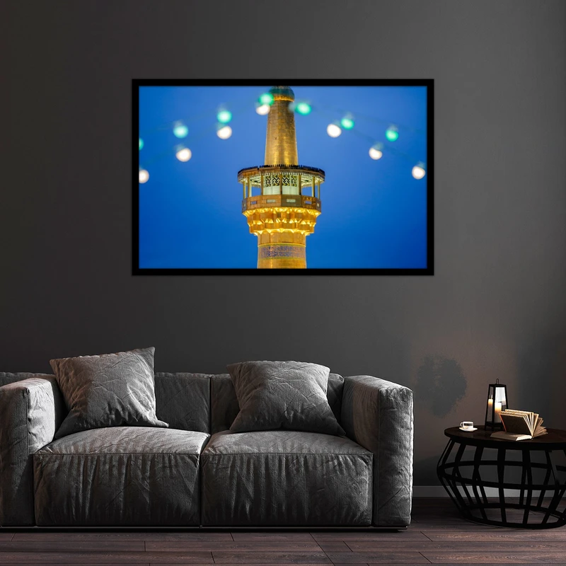 تابلو بکلیت طرح مناره و گلدسته حرم امام رضا (ع) مدل B-bu2605