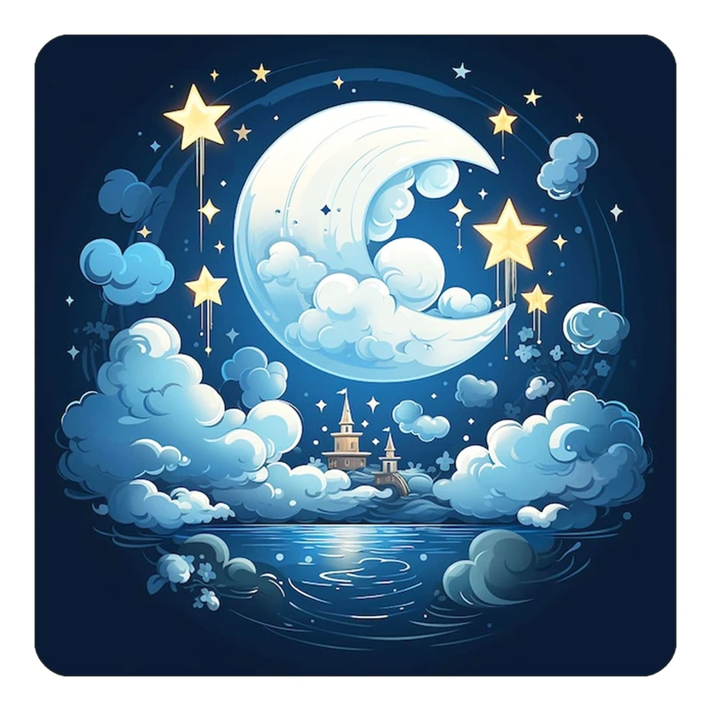 مگنت کاکتی طرح ماه و ستاره مدل mp51648