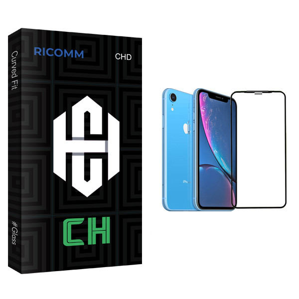 محافظ صفحه نمایش 5D ریکام مدل CH glass مناسب برای گوشی موبایل اپل iPhone XR