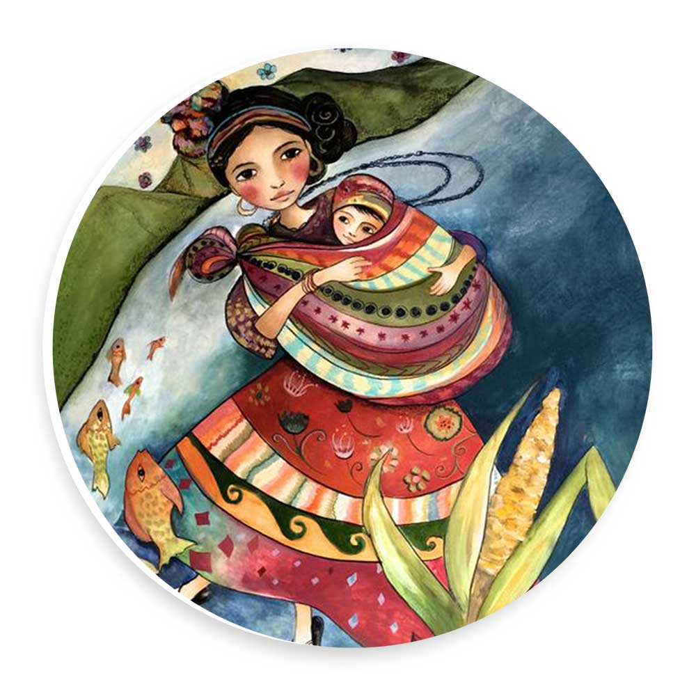  دیوارکوب طرح مادر و کودک مدل wtb581