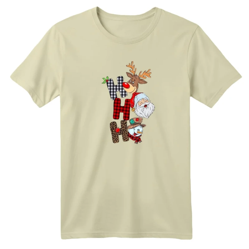 تی شرت آستین کوتاه بچگانه مدل گوزن کریسمس کد 21