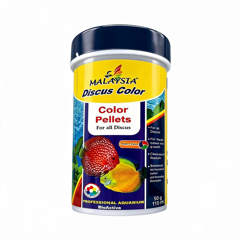 غذای ماهی مالزی مدل Discus Color وزن 50 گرم