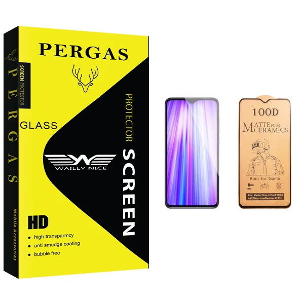 برای محافظ صفحه نمایش سرامیکی وایلی نایس مدل Pergas Glass مناسب گوشی موبایل شیائومی Redmi Note 8 Pro