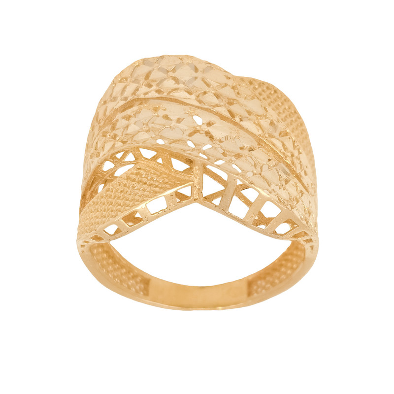 انگشتر طلا کم اجرت 18 عیار زنانه ناریا مدل آندرومدا کد AZ16-18 سایز 56