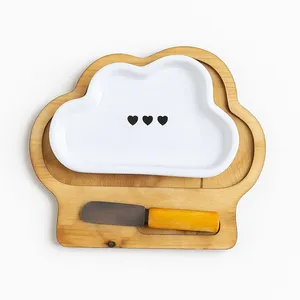 ظرف سرو مدل ابر به همراه کارد