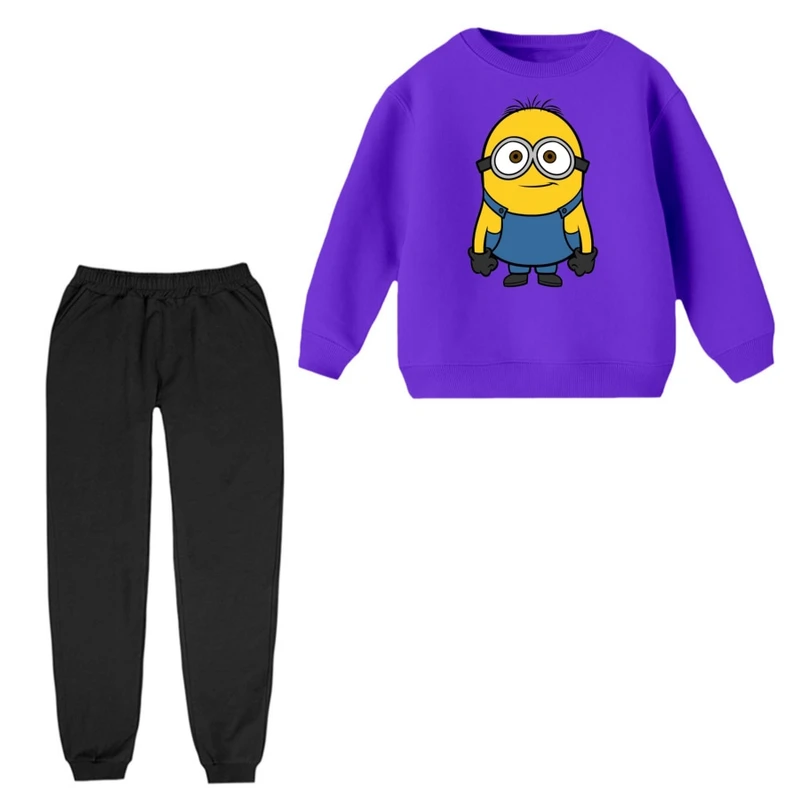 ست سویشرت و شلوار راحتی بچگانه مدل مینیون کد۱  