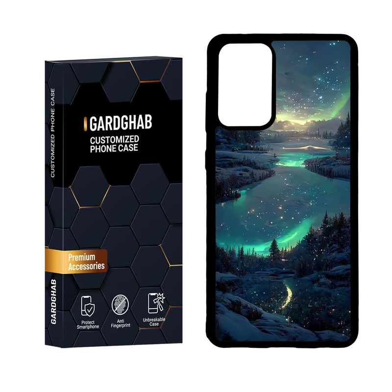 کاور گارد قاب مدل دور ژله ای منظره و طبیعت مناسب برای گوشی موبایل سامسونگ Galaxy A72