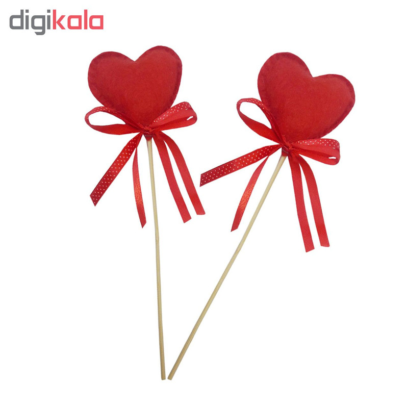 تاپر طرح قلب کد 110574 بسته 2 عددی